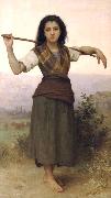 William-Adolphe Bouguereau The Shepherdess Sweden oil painting artist